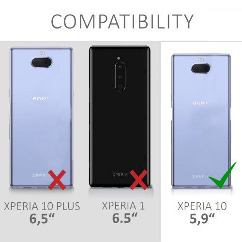 Husa pentru Sony Xperia 10, Silicon, Maro, 47998.01