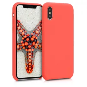   Husa pentru Apple iPhone X / iPhone XS, Silicon, Portocaliu, 46313.69