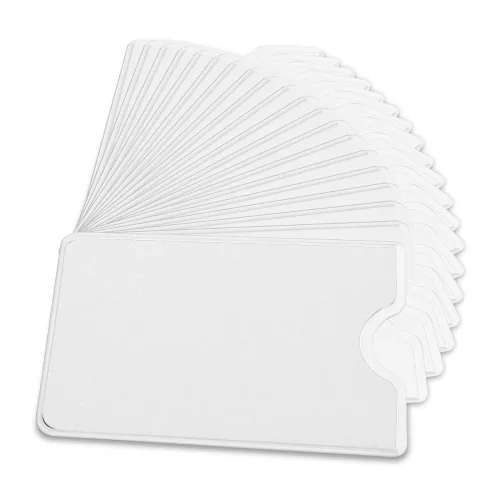 Set 20 Huse pentru carduri bancare, Kwmobile, Transparent, Plastic, 48141.74