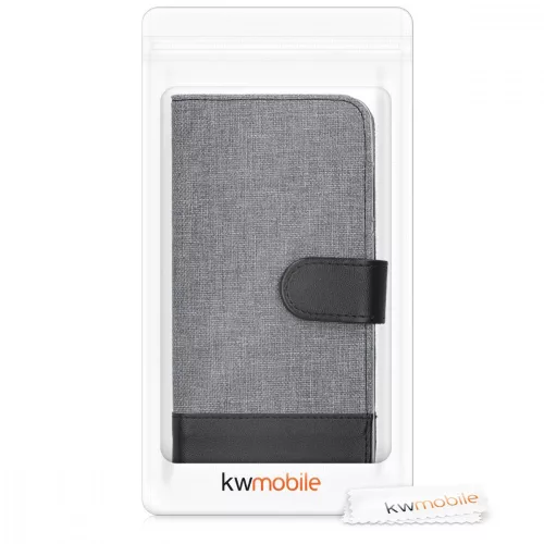 Husa pentru Huawei Y7 Pro (2019), Textil, Gri, 48369.01