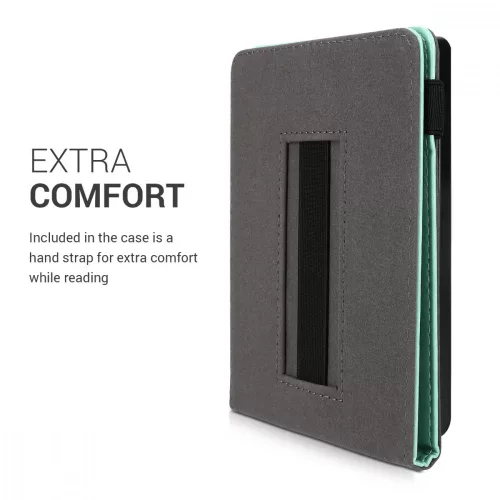Husa pentru Kobo Clara HD, Piele ecologica, Verde, 46214.71