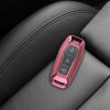 Husa Cheie Auto pentru Ford - 3 Butoane, Silicon, Roz, 48985.93