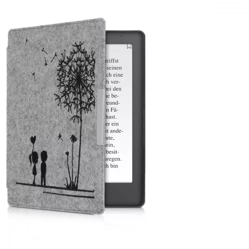 Husa pentru Kobo Aura H2O Edition 2, Textil, Gri, 49111.01