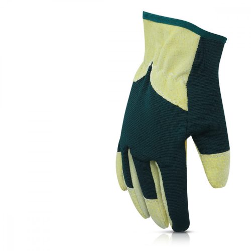 Manusi de gradinarit din piele intoarsa Navaris, Marime L, Tesatura Spandex, 49174.03