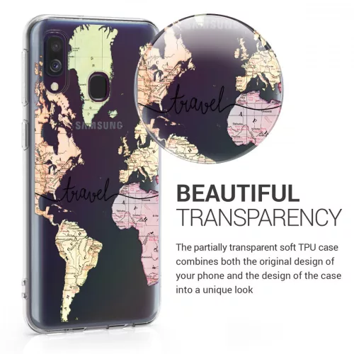 Husa pentru Samsung Galaxy A40, Silicon, Multicolor, 48542.05