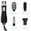 Perie styling cu aer cald Navaris, 4 atasamente, coafare uscata, negru/argintiu, plastic