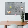 Tabla magnetica Navaris, design beton, 90x60 cm, whiteboard si magneti, multicolor, MDF/metal