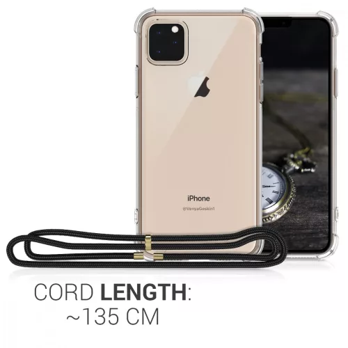 Husa pentru Apple iPhone 11 Pro Max, Silicon, Transparent, 49741.07
