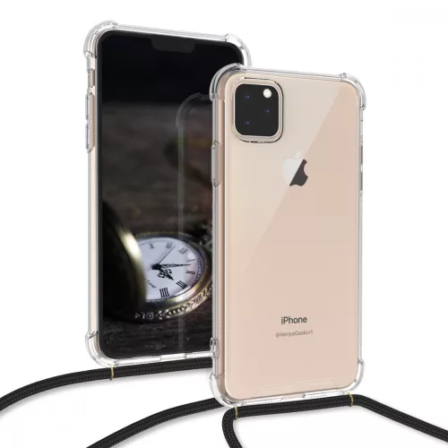 Husa pentru Apple iPhone 11 Pro Max, Silicon, Transparent, 49741.07