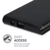 Husa pentru Samsung Galaxy A51, Piele ecologica, Negru, 51202.01
