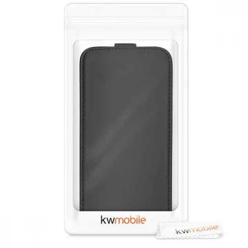 Husa pentru Samsung Galaxy A51, Piele ecologica, Negru, 51202.01