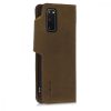 Husa pentru Samsung Galaxy S20, Piele naturala, Maro, 51445.05