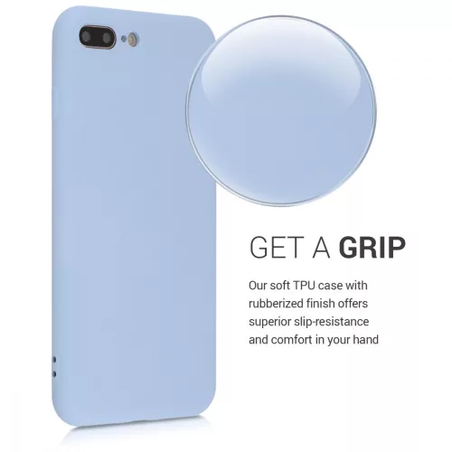 Husa pentru Apple iPhone 8 Plus / iPhone 7 Plus, Silicon, Albastru, 49981.58