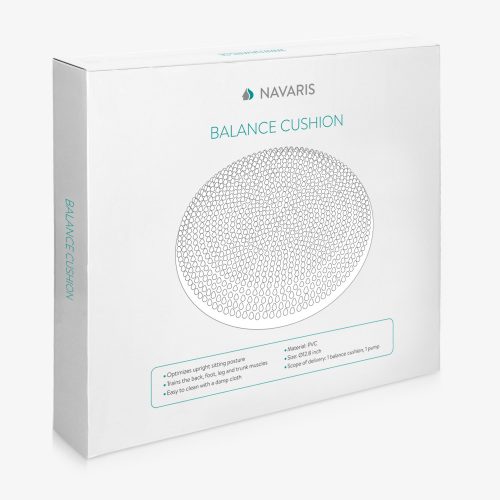 Perna masaj pentru scaun si exercitii fitness Navaris, 33 cm, Pompa, 49286.19