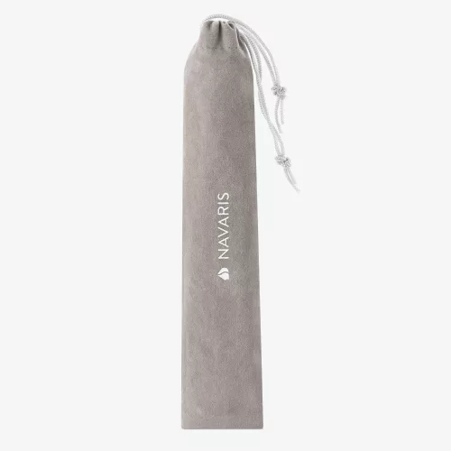 Lingura din titan cu maner lung pentru camping Navaris, 21.5 cm, 52986.03