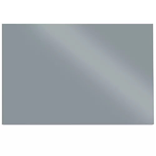 Tabla memo din sticla Navaris, magnetica, 90x60 cm, pentru note si planificare, gri, sticla