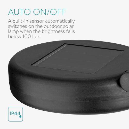 Lampa solara Navaris LED Light, 61x16,5x6,5 cm, 4000K, IP44, metal/sticla, 53310.02.01