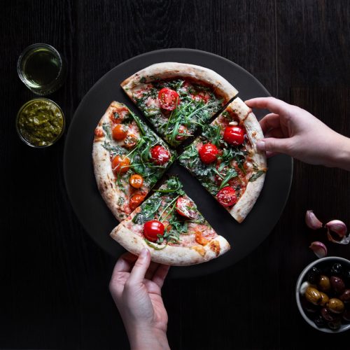 Piatra de pizza rotunda Navaris, 30.5 cm, cordierit glazurat, rezistenta 500°C, 51246.02.3