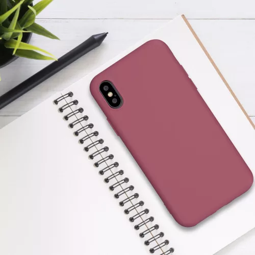 Husa pentru Apple iPhone X / iPhone XS, Silicon, Roz, 52975.167