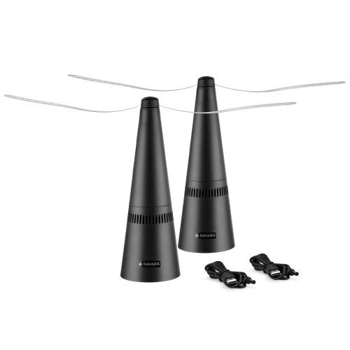 Set 2 x Ventilator electronic impotriva mustelor si tantarilor Navaris, 53412.01.02