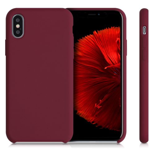 Husa pentru Apple iPhone X / iPhone XS, Silicon, Rosu, 42495.209