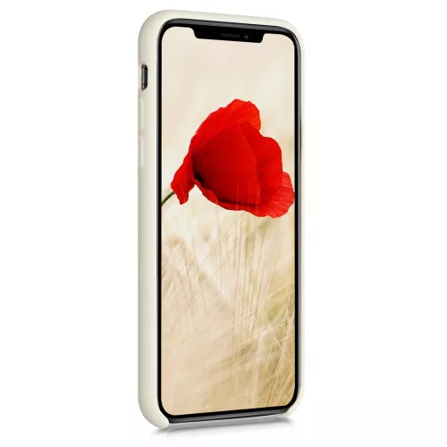 Husa pentru Apple iPhone X / iPhone XS, Silicon, Bej, 46313.204