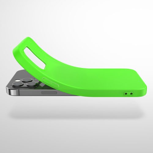 Husa pentru Apple iPhone 12 Pro Max, Silicon, Verde, 53941.44