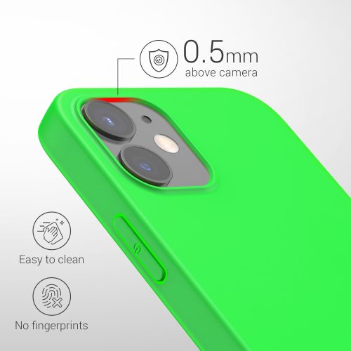 Husa pentru Apple iPhone 12 / iPhone 12 Pro, Silicon, Verde, 53939.44