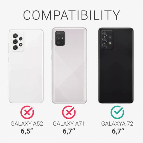 Husa pentru Samsung Galaxy A72, Silicon, Roz, 54359.193