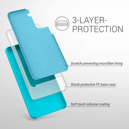 Husa pentru Samsung Galaxy S21, Silicon, Albastru, 54056.205