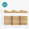 Suport tacamuri Navaris din bambus, 40x15x5 cm, pentru 13 cutite, 54667.01