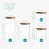 Set 4 Borcane de depozitare cu capac Navaris, 1400ml, 1000ml, 600ml si 300ml, 54691.02.04
