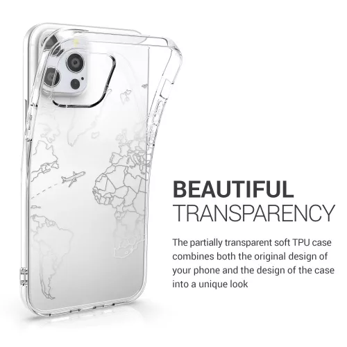 Husa pentru Apple iPhone 12 / iPhone 12 Pro, Silicon, Silver, 53035.12