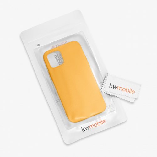 Husa pentru iPhone 12 Pro Max, Silicon, Galben, 52644.217