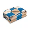 Patura grea Navaris, perle de sticla, 135x200 cm, 6.8 kg, gri, sticla/poliester/bumbac