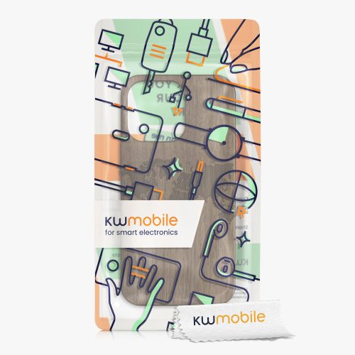 Husa pentru iPhone 13 Pro, Lemn, Maro, 55967.02