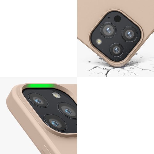 Husa pentru iPhone 13 Pro, Silicon, Crem, 55962.154