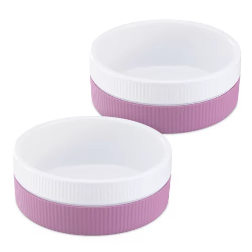 Set 2 Boluri pentru pisici si caini Navaris, Anti-aluneacare, Roz, 53411.08