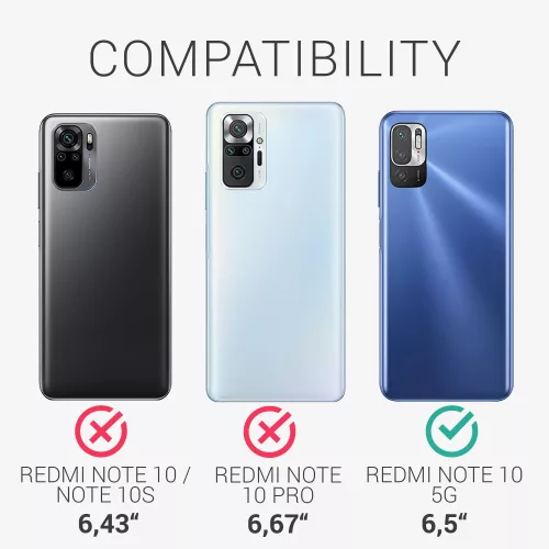 Husa pentru Xiaomi Redmi Note 10 5G, Silicon, Albastru, 54947.223, kwmobile