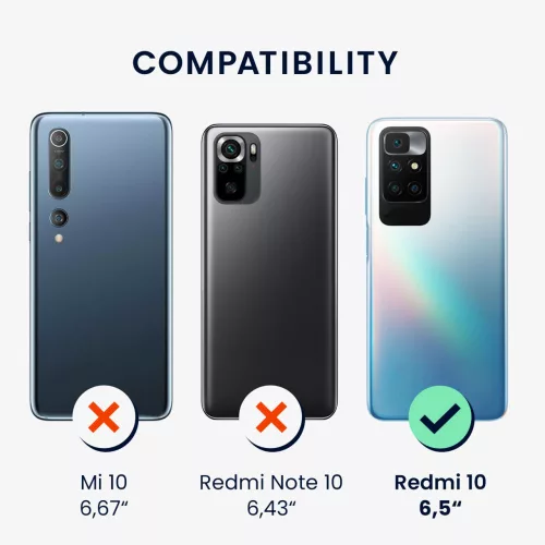 Husa pentru Xiaomi Redmi 10, Silicon, Galben, 56153.143, kwmobile