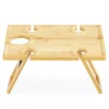Masuta picnic portabila Navaris, 43x32x23 cm, 4 suporturi pahare, pliabila, 56161.01