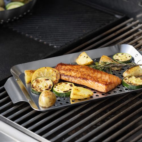 Tava din otel inoxidabil pentru gratar Navaris, 27.2 x 18.1 cm, 56221.02