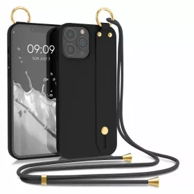   Husa pentru Apple iPhone 13 Pro Max, Silicon, Negru, 56427.01, kwmobile