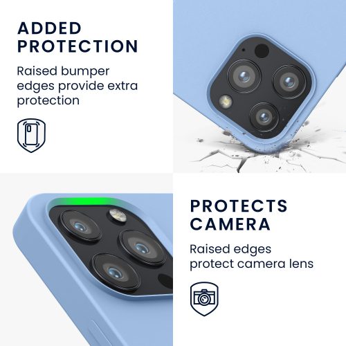 Husa pentru Apple iPhone 13 Pro, Silicon, Albastru, 56560.58, kwmobile