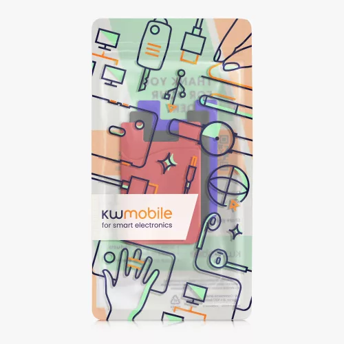 Set 3 Huse card bancar pentru telefon, Kwmobile, Multicolor, Silicon, 49594.04