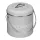 Cos De Compost Metalic, Gri, 3L + 3x Filtru, Navaris, 49642.1.22
