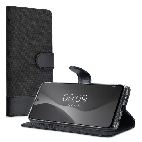 Husa pentru Xiaomi Redmi Note 10 / Redmi Note 10S, Textil, Negru, 56898.73, kwmobile