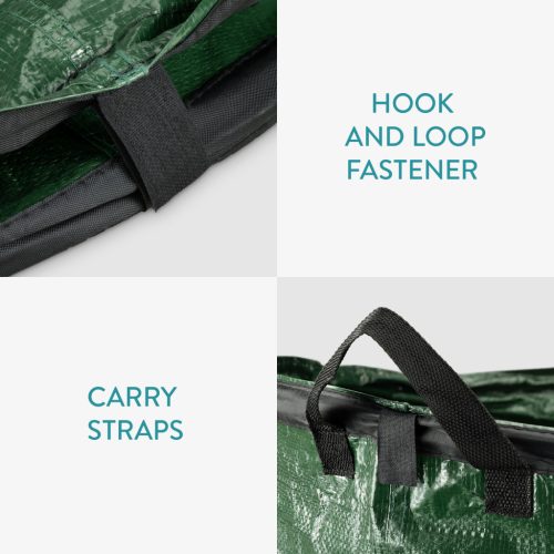 Set 3 Saci de gradina Pop-up Navaris, 53 cm x 65 cm, 150 L, reutilizabili, 56893.07