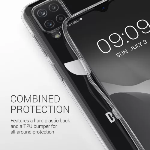 Husa pentru Samsung Galaxy A12, Silicon, Alb, 54210.04, kwmobile