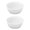Set de 2 boluri Navaris pentru apa si hrana, caini/pisici, Alb, Ceramica, 57207.2